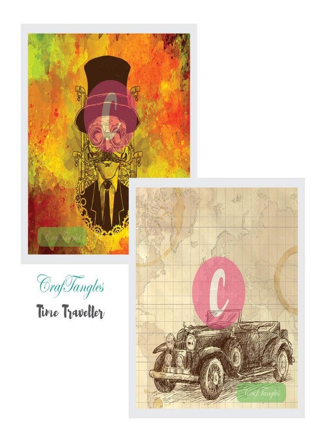 CrafTangles Decoupage Paper Pack - Time Traveller (12"x12") - Image 4
